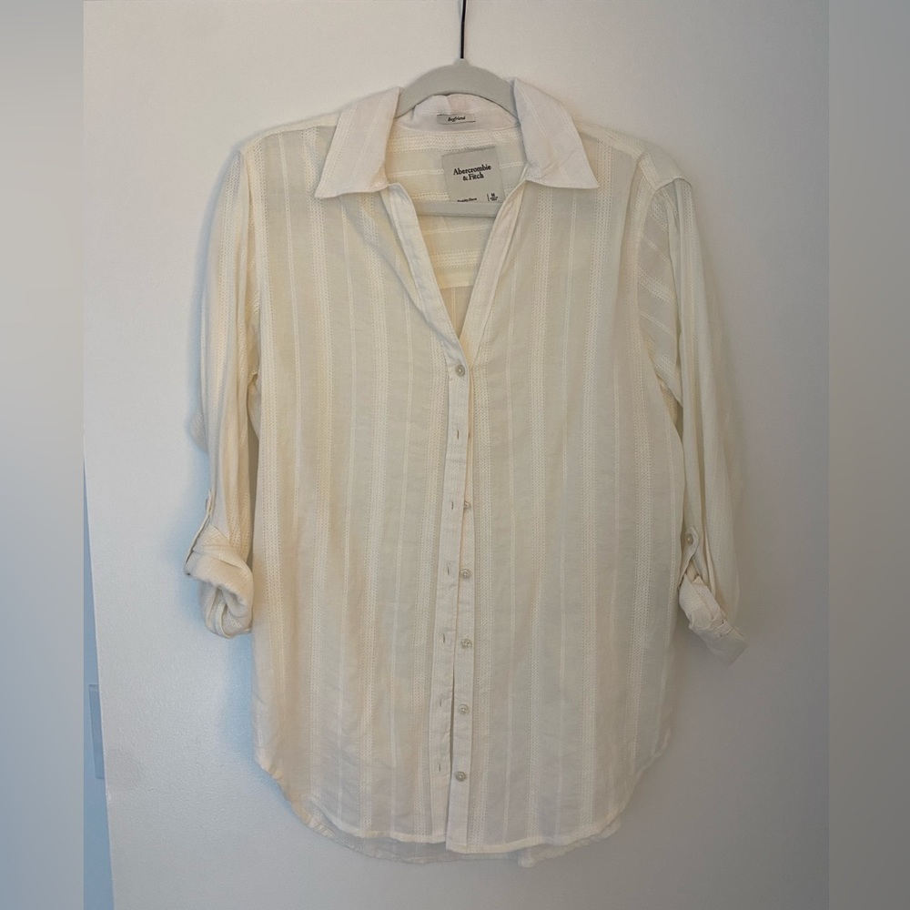 Abercrombie White Button Down